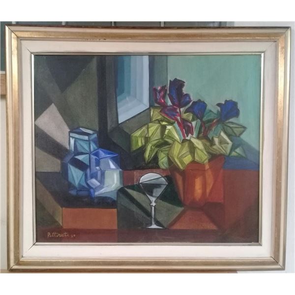 Cubist Master E. Pettoruti - Oil canvas / Signed