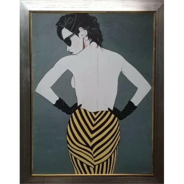 Américan POP Art "1980's" Patrick Nagel, Style / Amazing Painting Canvas