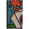 Image 3 : Amazing Artwork KEITH HARING - Cardboard Oil Painted - Signed / Stamped