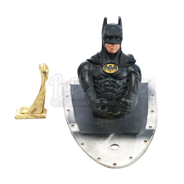 Lot # 36: BATMAN FOREVER (1995) - Batman (Val Kilmer) Model Miniature from Batwing Cockpit with Garg