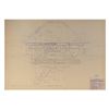 Image 12 : Lot # 45: BROKEN ARROW (1996) - B-3 Stealth Bomber Model Miniature with Mounted Blueprints