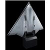 Image 2 : Lot # 45: BROKEN ARROW (1996) - B-3 Stealth Bomber Model Miniature with Mounted Blueprints