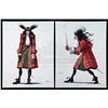 Image 1 : Lot # 119: HOOK (1991) - Pair of Hand-Drawn and Colored Style Guide Sketches of Captain Hook by John