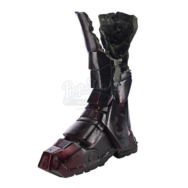 Lot # 137: IRON MAN 3 (2013) - Iron Man's (Robert Downey Jr.) Damaged Mark XVI Armored Boot