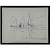 Image 1 : Lot # 277: STAR WARS - EP IV - A NEW HOPE (1977) - Hand-Drawn Colin Cantwell TIE Fighter Concept Des
