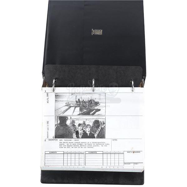 Lot # 314: STAR WARS - EP VI - RETURN OF THE JEDI (1983) - Production-Used Live-Action Storyboard Se