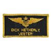 Image 2 : Lot # 385: TOP GUN (1986) - Dick "Jester" Hetherly (Michael Ironside) Flight Suit Name Patch