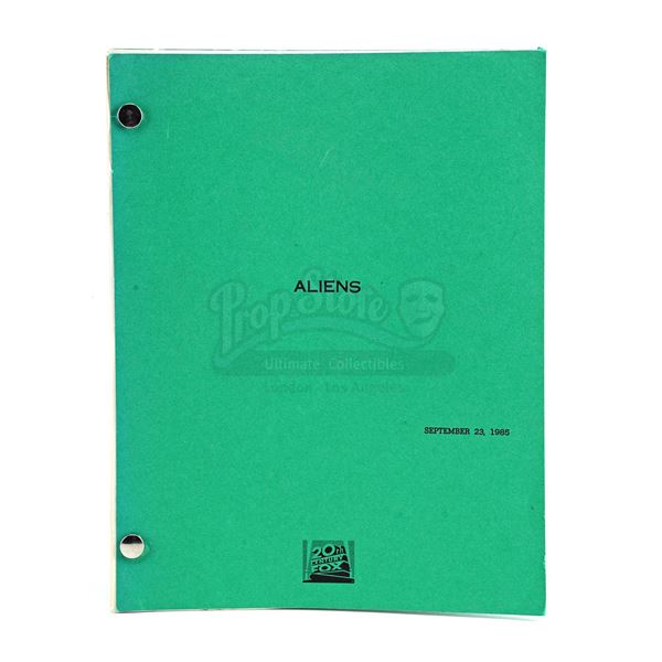 Lot # 463: ALIENS (1986) - Bound Final Shooting Script