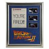 Image 2 : Lot # 490: BACK TO THE FUTURE PART II (1989) - Marty McFly's (Michael J. Fox) Framed Termination Fax