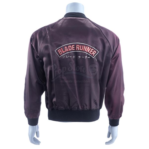 Lot # 542: BLADE RUNNER (1982) - Black Satin Crew Jacket