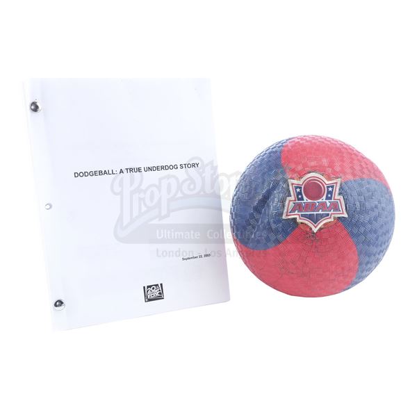 Lot # 626: DODGEBALL: A TRUE UNDERDOG STORY (2004) - ADAA Stunt Dodgeball with Final Shooting Script