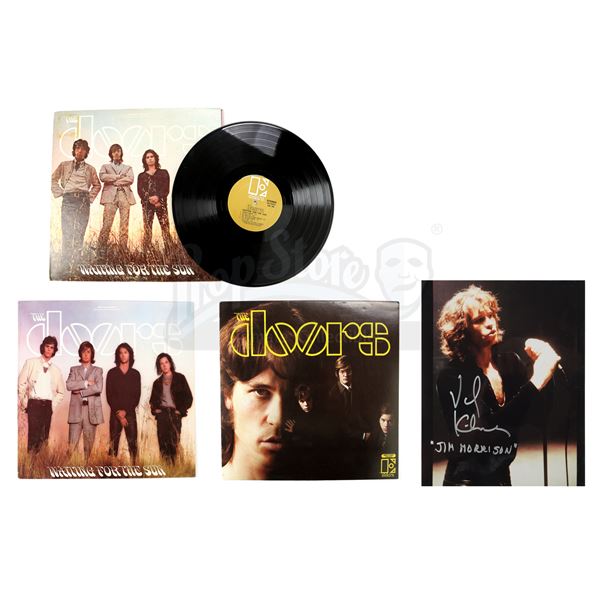 Lot # 634: THE DOORS (1991) - Two Album Covers, Vintage Album and Signed Val Kilmer Photo