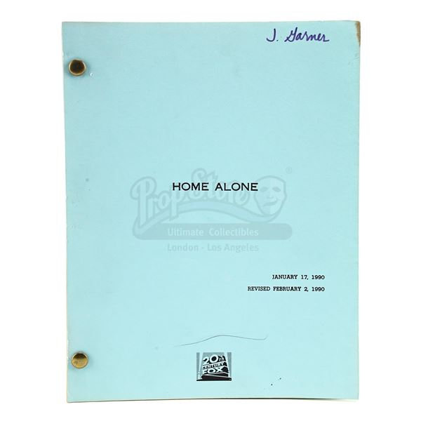 Lot # 737: HOME ALONE (1990) - Bound Revised Script