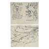 Image 1 : Lot # 780: INDIANA JONES & THE LAST CRUSADE (1989) - Two Production-Made "Maps" Grail Diary Pages