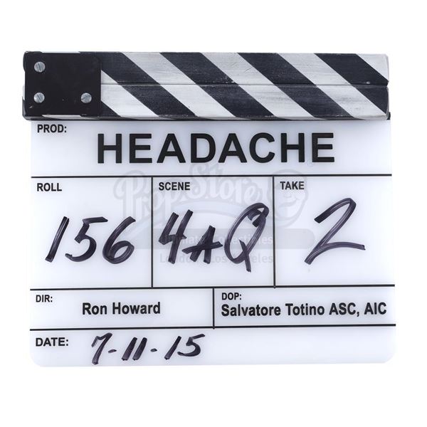 Lot # 786: INFERNO (2016) - "Headache" Clapperboard