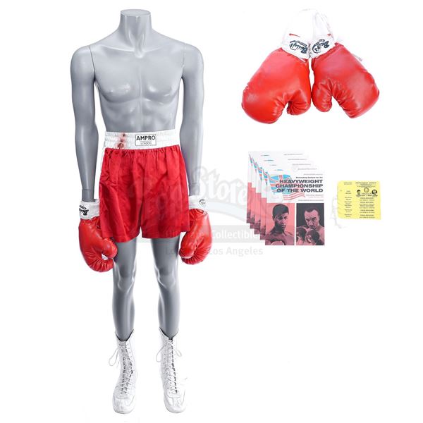 Lot # 938: ONE NIGHT IN MIAMI (2020) - Cassius Clay (Eli Goree) London Fight Costume with Henry Coop