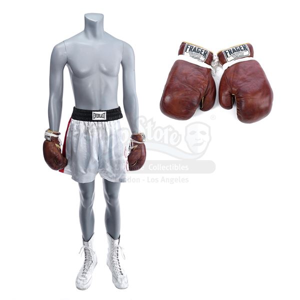 Lot # 939: ONE NIGHT IN MIAMI (2020) - Cassius Clay's (Eli Goree) Miami Fight Costume with Sonny Lis