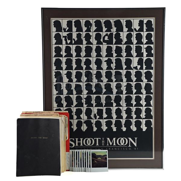 Lot # 1012: SHOOT THE MOON (1982) - Alan Parker-Designed Film Crew Poster with Script and Production