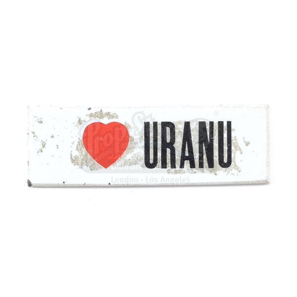 Lot # 1036: SPACEBALLS (1987) - Eagle 5 "I Love Uranus" Bumper Sticker Model Miniature