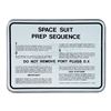 Image 1 : Lot # 1086: STAR TREK: THE MOTION PICTURE (1979) - Space Suit Prep Sequence Sign