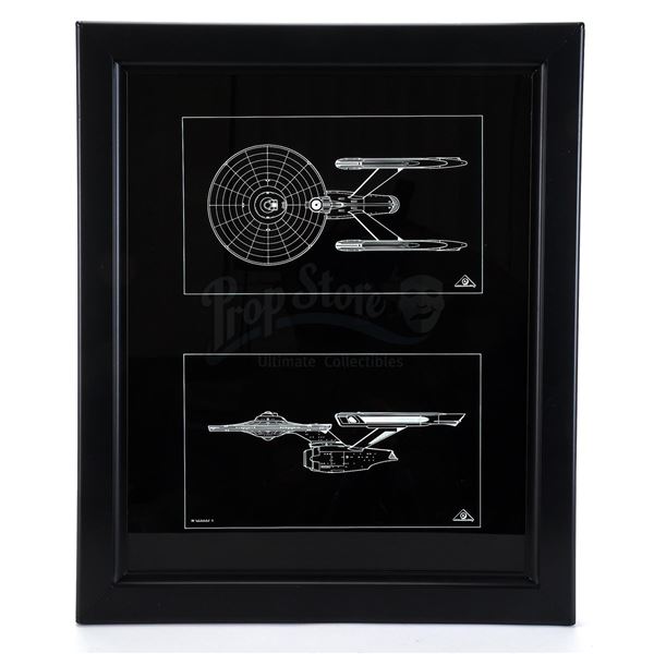 Lot # 1087: STAR TREK: THE MOTION PICTURE (1979) - Framed Enterprise Graphic Computer Panel