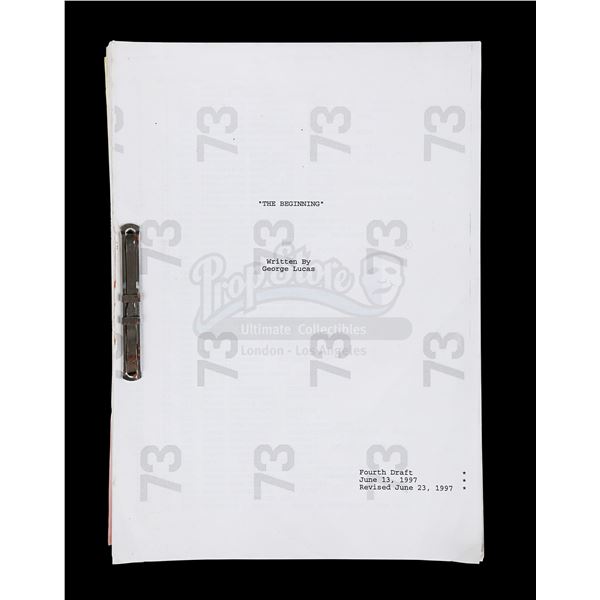 Lot # 1122: STAR WARS - EP I - THE PHANTOM MENACE (1999) - Revised Fourth Draft Script