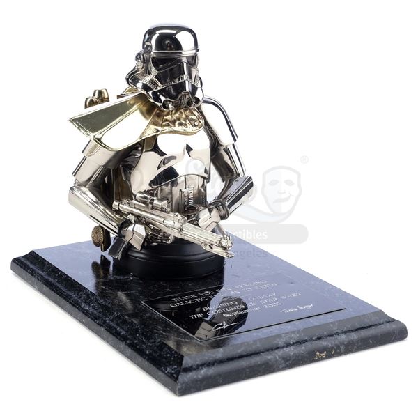 Lot # 1142: STAR WARS: PREQUEL TRILOGY - Dressing a Galaxy Commemorative Gentle Giant Stormtrooper S