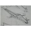 Image 3 : Lot # 1147: STAR WARS - EP IV - A NEW HOPE (1977) - Hand-Drawn Early Star Destroyer Concept by Colin