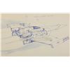 Image 2 : Lot # 1149: STAR WARS - EP IV - A NEW HOPE (1977) - X-Wing Starfighter Side View Dyeline