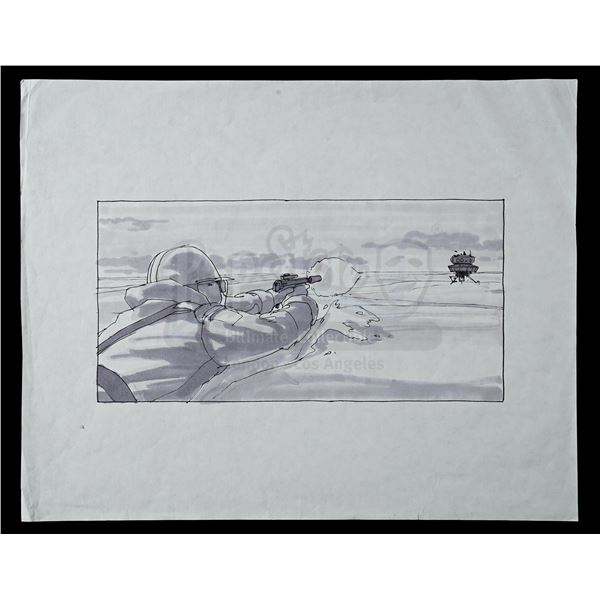 Lot # 1169: STAR WARS - EP V - THE EMPIRE STRIKES BACK (1980) - Hand-Drawn Joe Johnston Han Solo Sto