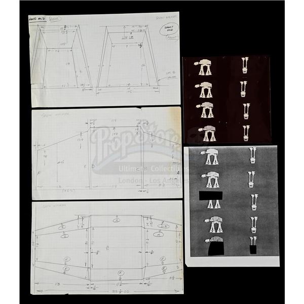 Lot # 1172: STAR WARS - EP V - THE EMPIRE STRIKES BACK (1980) - Imperial Walker Drawings and Photogr