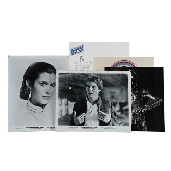 Lot # 1180: STAR WARS - EP V - THE EMPIRE STRIKES BACK (1980) - "Black Falcon" Publicity Photos with