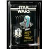 Image 2 : Lot # 1221: STAR WARS - EP IV - A NEW HOPE (1977) - Canadian Carded Walking Wind-Up R2-D2 SW18B AFA 