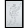 Image 3 : Lot # 1260: STARSHIP TROOPERS (1997) - Pair of Hand-Drawn Mobile Infantry Sketches and Printed Tippe