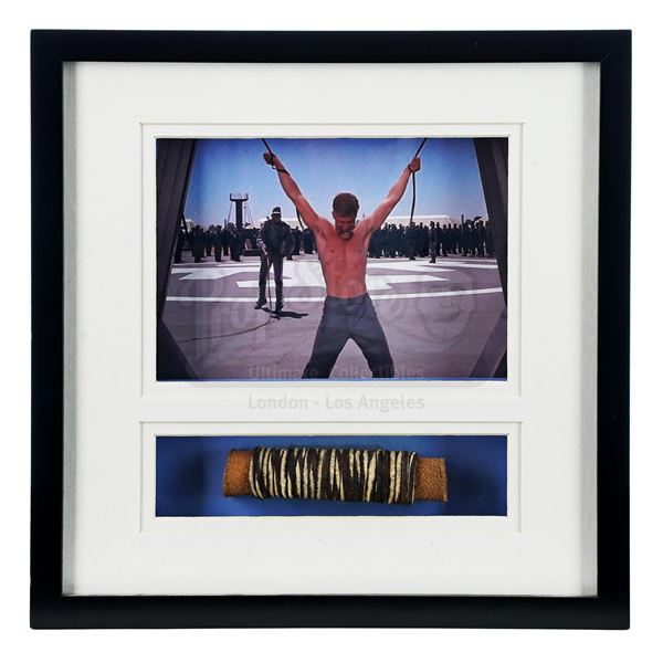 Lot # 1264: STARSHIP TROOPERS (1997) - Johnny Rico's (Casper Van Dien) Framed Leather Bit