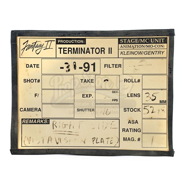 Lot # 1281: TERMINATOR 2: JUDGMENT DAY (1991) - Paper Slate