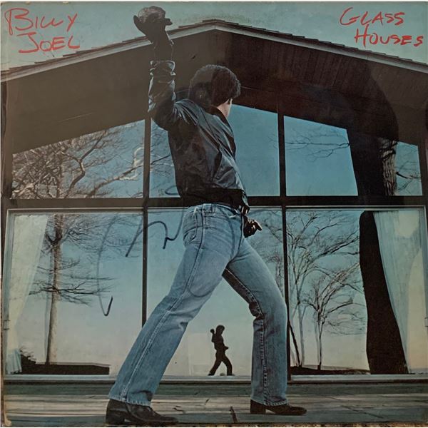 Signed Billy Joel Glass Houses Album Cover signed-billy-joel-glass-houses-album-cover