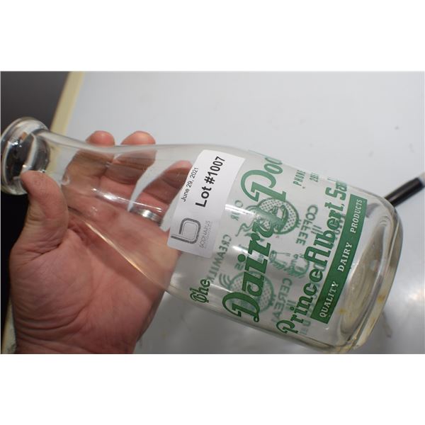 DAIRY POOL 1 QUART PRINCE ALBERT MILK BOTTLE