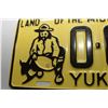 Image 2 : SCARCE 1963 VINTAGE YUKON TERRITORIES LICENSE PLATE SAMPLE PLATE