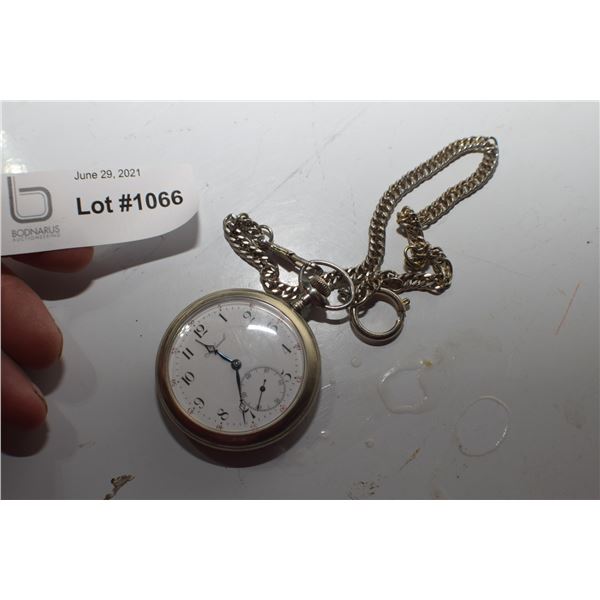 1904 15 JEWEL ANTIQUE POCKET WATCH BY HAMILTON --WORKING