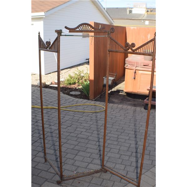 ANTIQUE 1800s HICKORY OAK ROOM DIVIDER ,,NEEDS CLOTH AS PER BUYERS APPROVAL