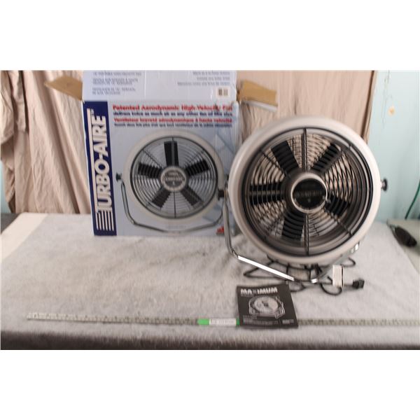 Turbo Air 12" Floor Fan  - High Velocity - In box good condition