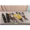 21" lawnmower blades + stanley pruning shears + hedge trimmer