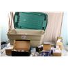 Plastic Tote with Lot of Light Bulbs - some new and some used, all types
