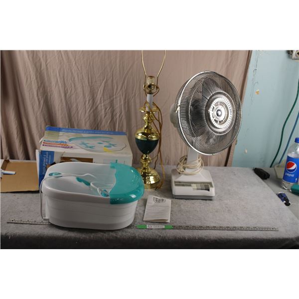 Foot Spa + Room Fan + Lamp
