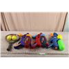 Toy water guns and kids tennis racquet
