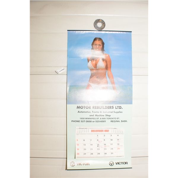 NOS VINTAGE LARGE PIN-UP CALENDAR