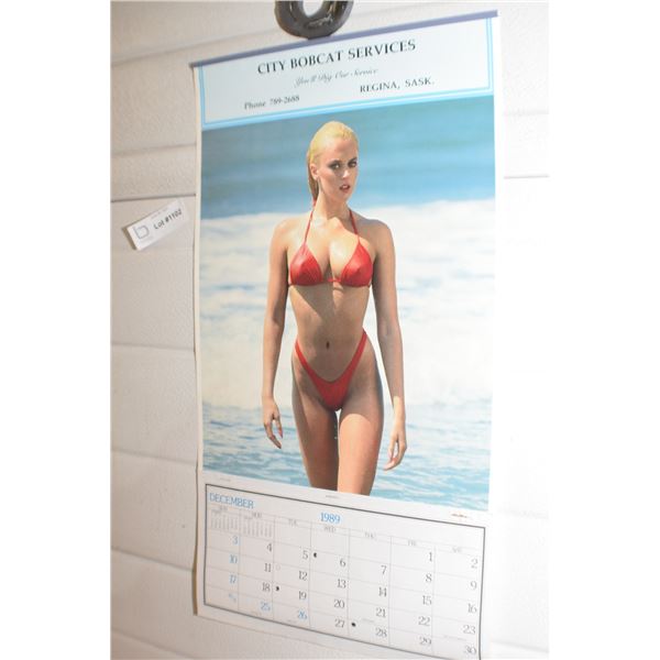 VINTAGE LARGE PIN-UP CALENDAR