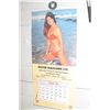 Image 1 : VINTAGE LARGE PIN-UP CALENDAR