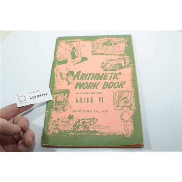 ANTIQUE 1946 SCHOOL MATH BOOK